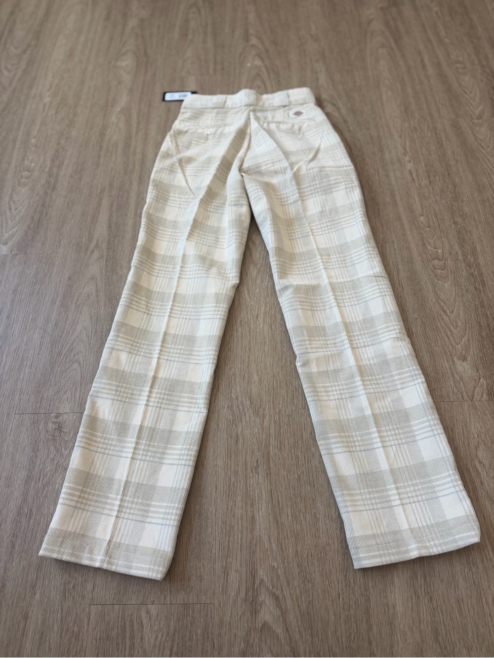 DICKIES Plaid High-Waist corduroy Straight Leg Pants size 24R NEW - Picture 5 of 7